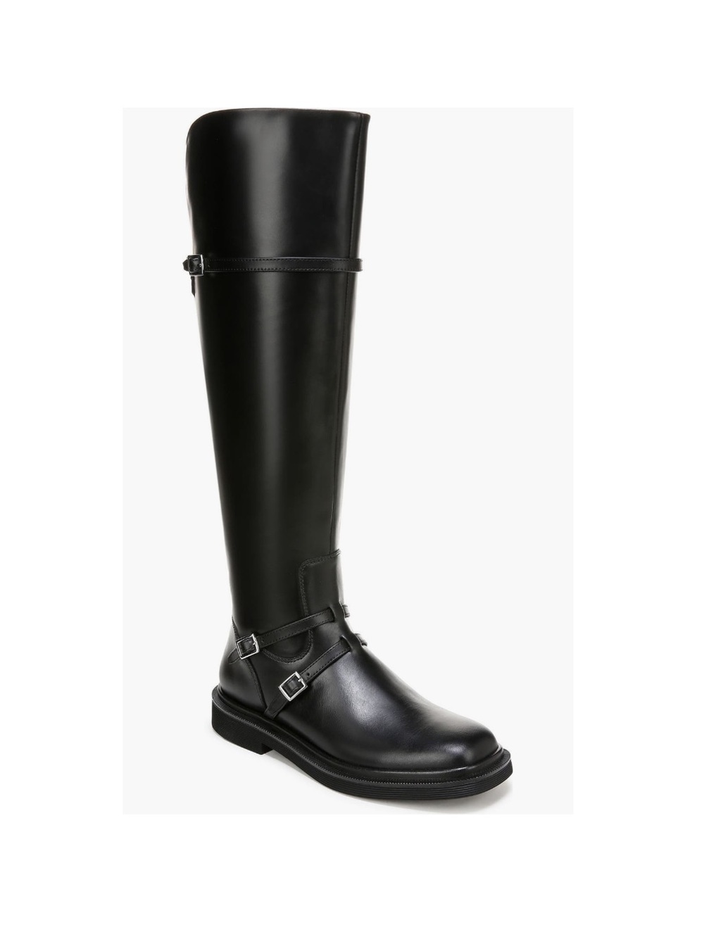Sarto by Franco Sarto Ainsley Knee High Boots Black Leather Women’s 5 Wide Calf